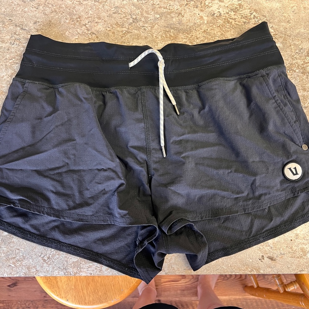 Vuori Women's Dark Athletic Shorts - Picture 2 of 4